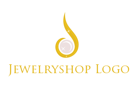 gold and pearl teardrop earring icon