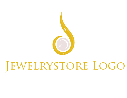 gold and pearl teardrop earring icon