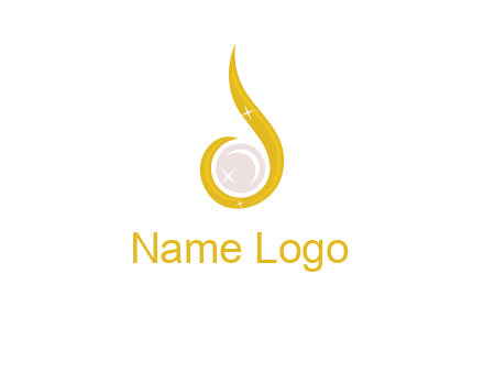 gold and pearl teardrop earring icon