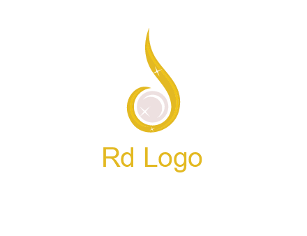gold and pearl teardrop earring icon