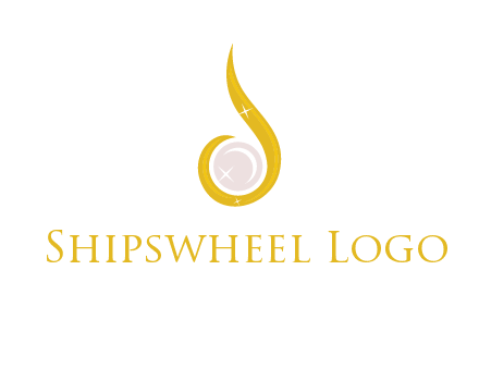 gold and pearl teardrop earring icon