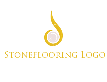 gold and pearl teardrop earring icon