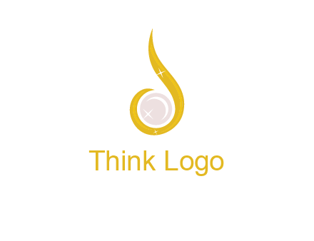 gold and pearl teardrop earring icon