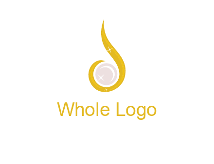 gold and pearl teardrop earring icon