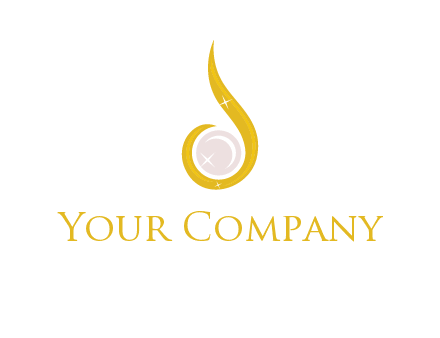 gold and pearl teardrop earring icon