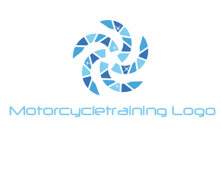 shiny gemstones swirl star logo
