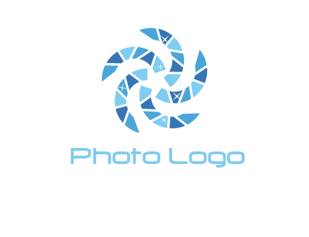 shiny gemstones swirl star logo
