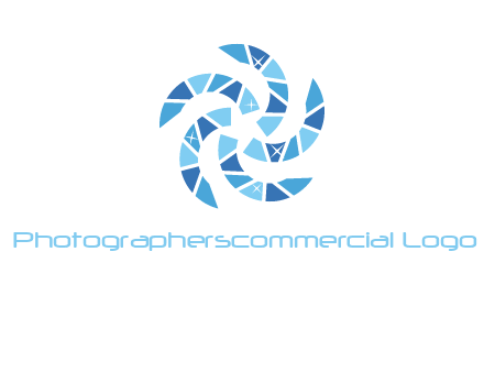 shiny gemstones swirl star logo
