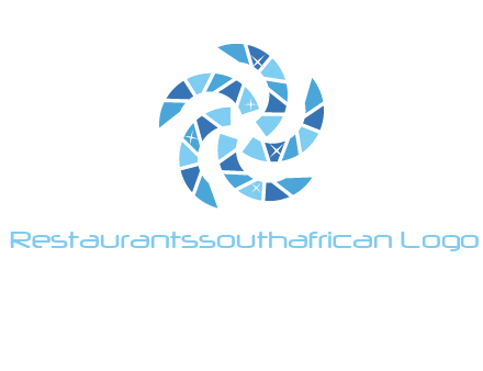 shiny gemstones swirl star logo