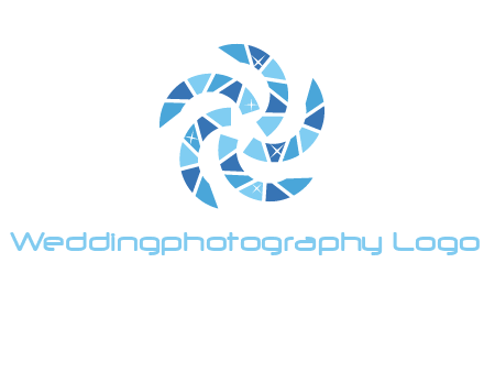 shiny gemstones swirl star logo