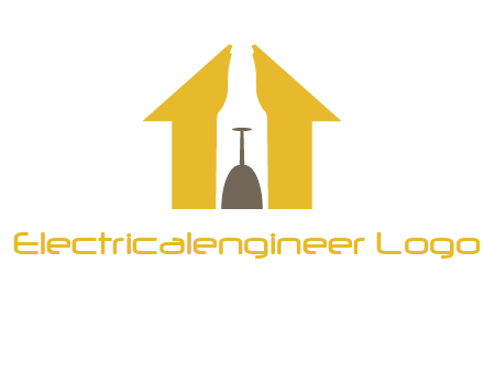 upside down wine glass in bottle inside home logo