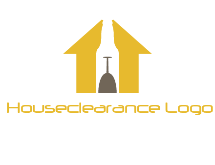 upside down wine glass in bottle inside home logo