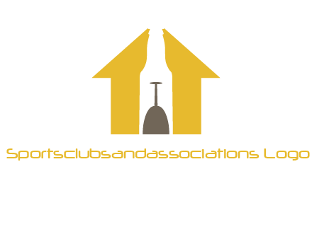 upside down wine glass in bottle inside home logo