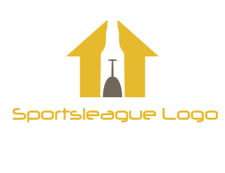upside down wine glass in bottle inside home logo