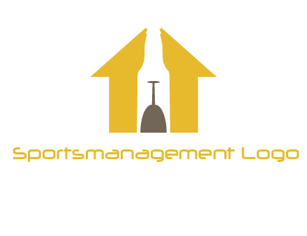 upside down wine glass in bottle inside home logo