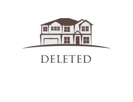 family home or mansion logo