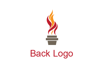flaming torch logo