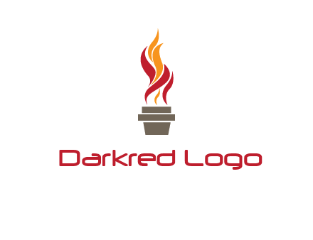 flaming torch logo