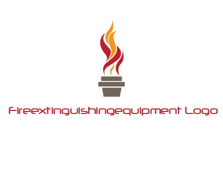 flaming torch logo