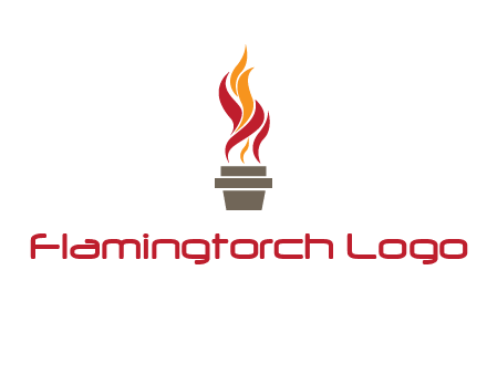 flaming torch logo