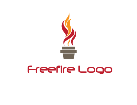 flaming torch logo
