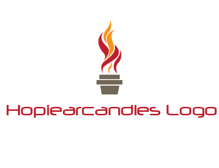 flaming torch logo