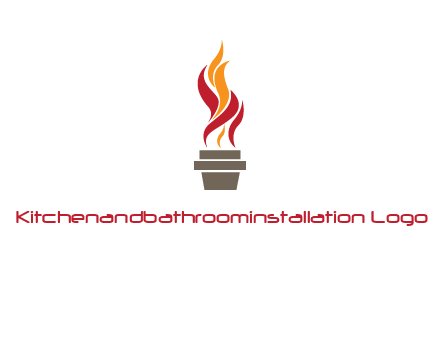 flaming torch logo