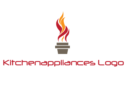 flaming torch logo