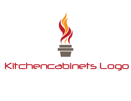 flaming torch logo