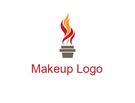 flaming torch logo