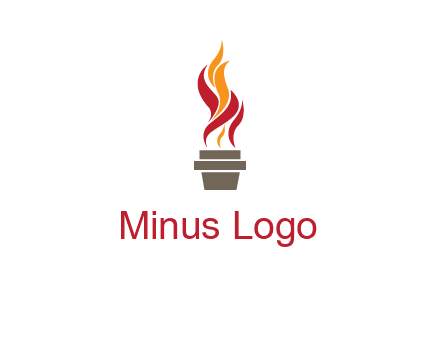 flaming torch logo