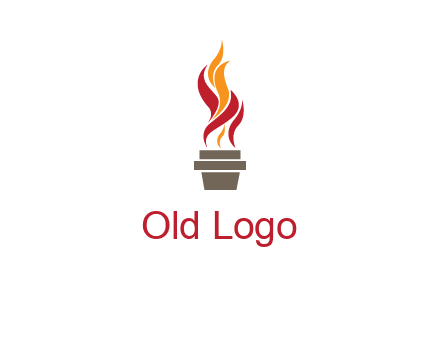 flaming torch logo