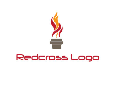 flaming torch logo