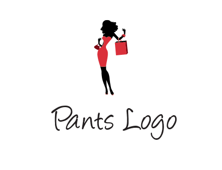 woman in red logo