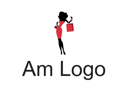 woman in red logo