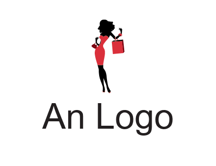 woman in red logo