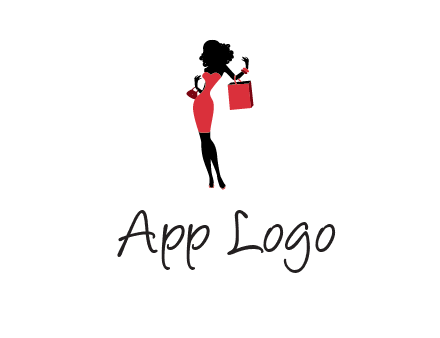 woman in red logo