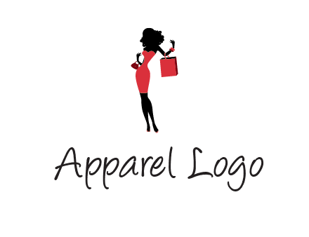 woman in red logo