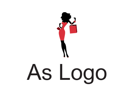 woman in red logo