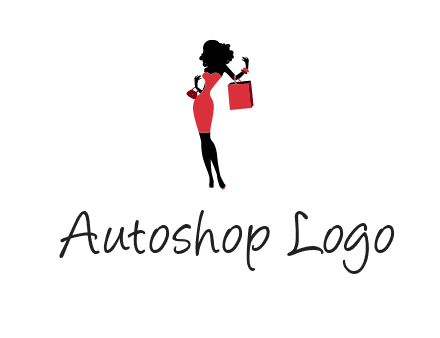 woman in red logo