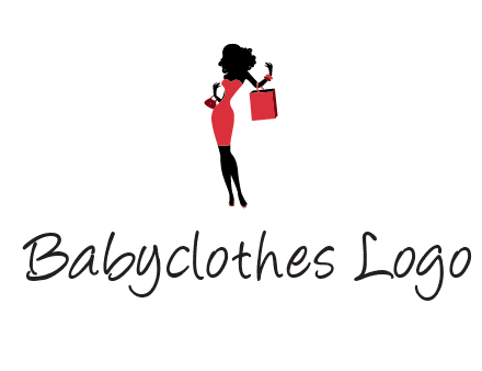 woman in red logo