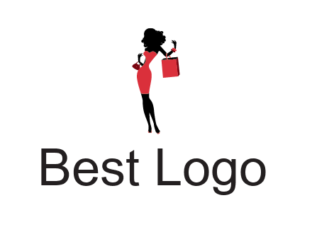 woman in red logo