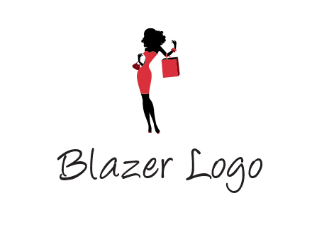 woman in red logo