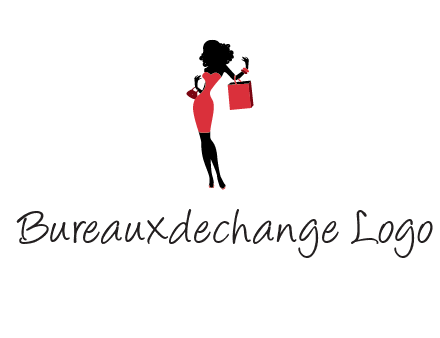 woman in red logo