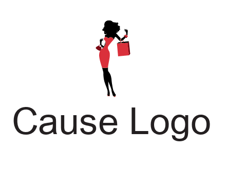 woman in red logo