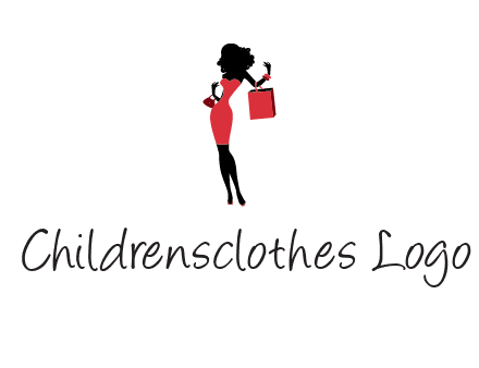 woman in red logo