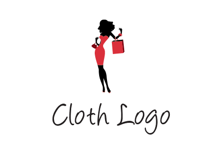 woman in red logo