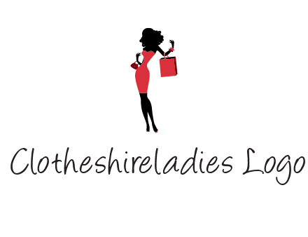 woman in red logo