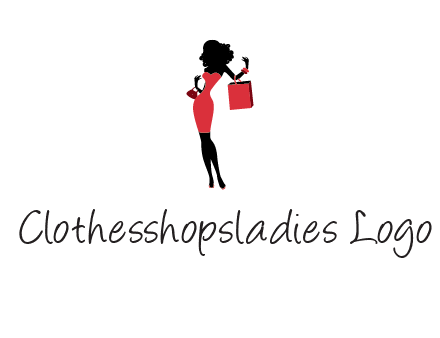 woman in red logo