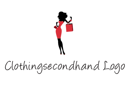 woman in red logo